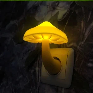 Veilleuse sur prise en forme de champignon