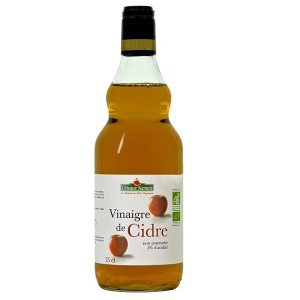 Vinaigre de Cidre non Pasteurisé Bio – 75 cl – Côteaux Nantais