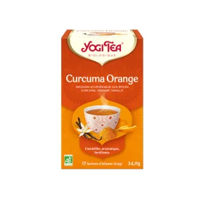 Yogi Tea Curcuma Orange Infusion Ayurvédique Bio -17 Sachets
